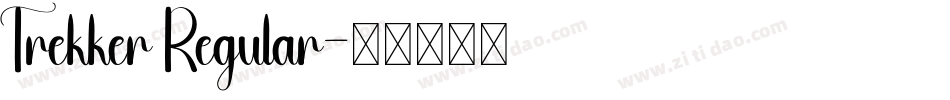Trekker Regular字体转换